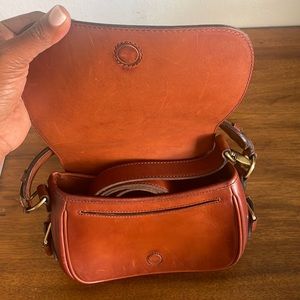 Polo Ralph Lauren Brown Leather Saddle Purse Bag